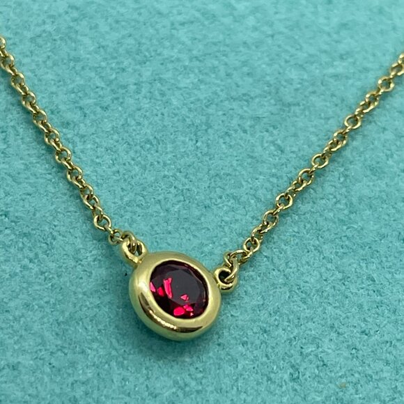 Tiffany & Co. Ruby Peretti by the Yard Necklace in 18k Yellow Gold 16" - Picture 14 of 16